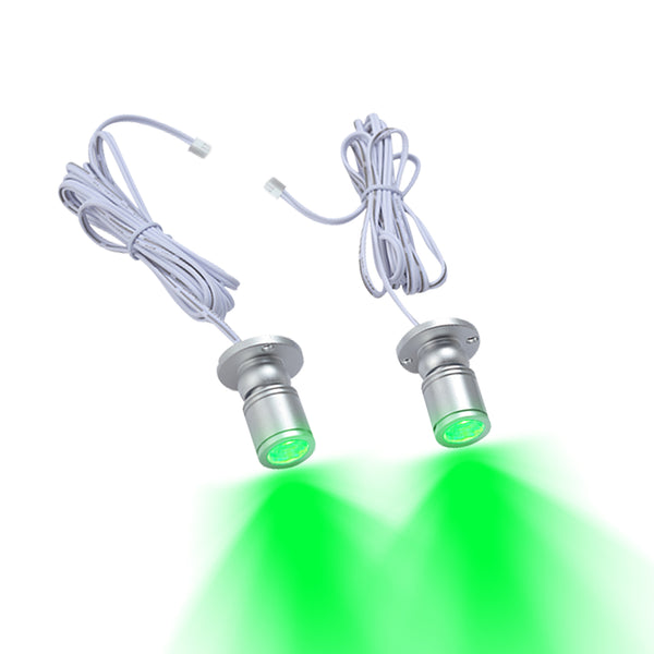 FSLiving 2pcs Green Add-on Light Mini Spotlight Dimmable Jewelry Showcase Display Indirect Lighting Lighting Fixture 