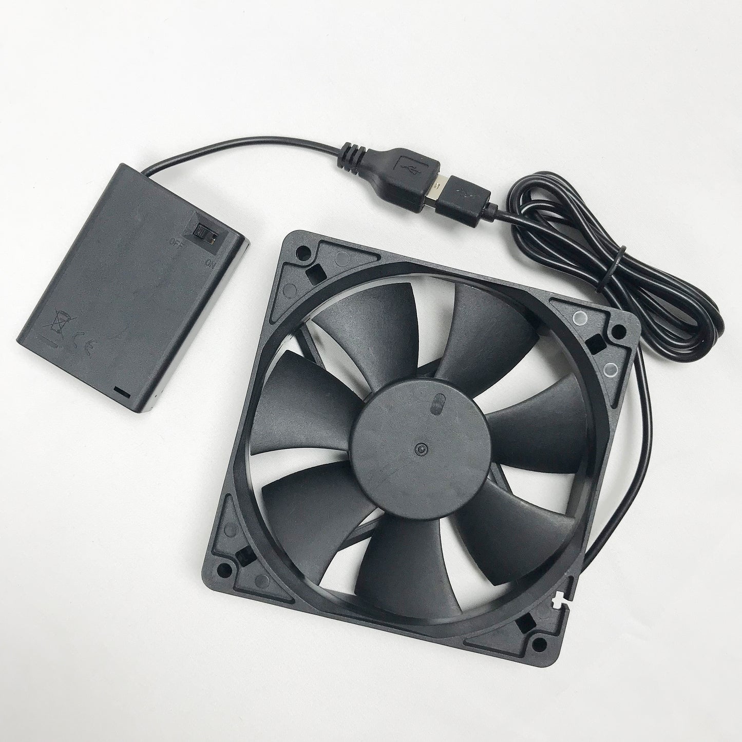 FSLiving USBファン  ペット クーラー ペット外出用 ミニファン 電池ボックス付属