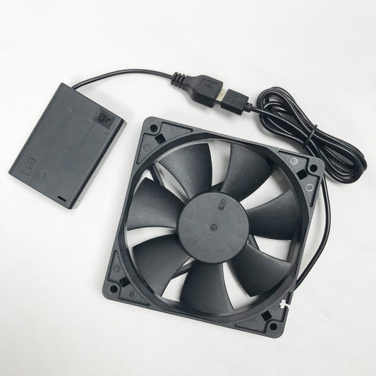FSLiving USBファン  ペット クーラー ペット外出用 ミニファン 電池ボックス付属
