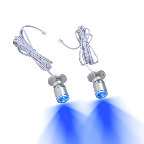 FSLiving 2pcs Blue Add-on Light Mini Spotlight Dimmable Jewelry Showcase Display Indirect Lighting Lighting Fixture 