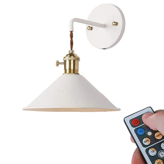 壁に穴開け不要 賃貸対応 バッテリー内蔵式LED電球付属 電気工事不要 ブラケットライト 壁掛けフックにて固定 マカロン おしゃれ E26口金 取付便利 電池別売り ホワイト