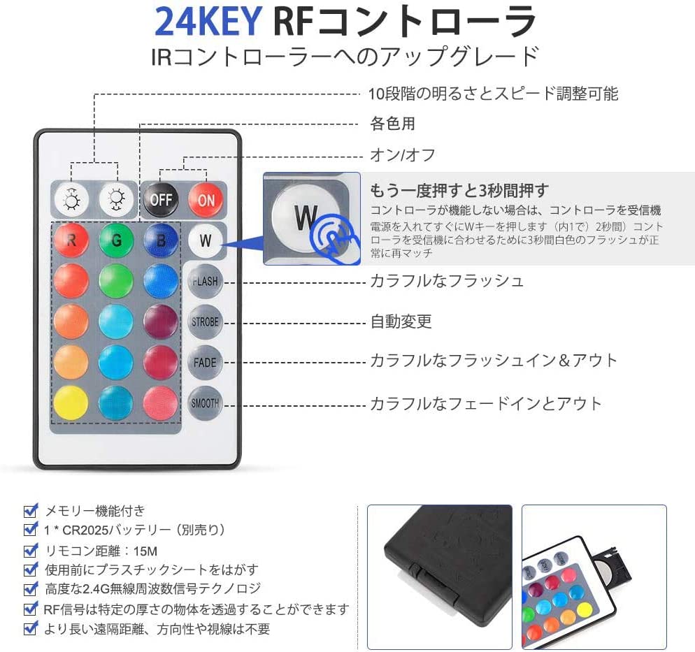 RGB 10W コード長3m 調光 調色 ガーデンライト PSE LEDクリップライト 防雨 防水型 LED クリップライト 防雨型クリップライト LEDライト 電気スタンド デスクスタンド アームライト スポットライト バックライト コンセント式 リモコン付き