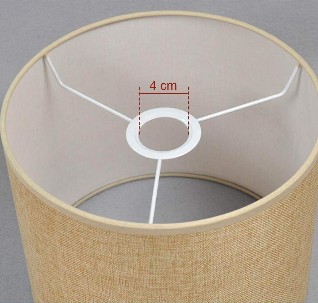 FSliving [Replacement] Cloth Lampshade Holder Type Diameter 25cm Stand Table Stand Shade Only Lamp Lighting