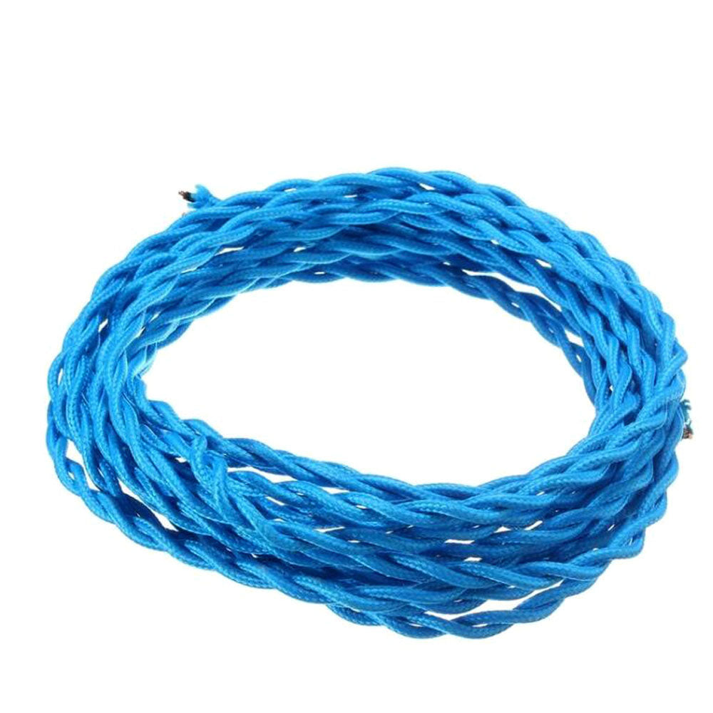 FSliving 10m/50m/100m DIY 2 Core Twisted Cord Wiring Cord Cable Knitted Wire Lamp Chandelier Twisted Wire Double Core Wire Edison Retro Bulb Wire