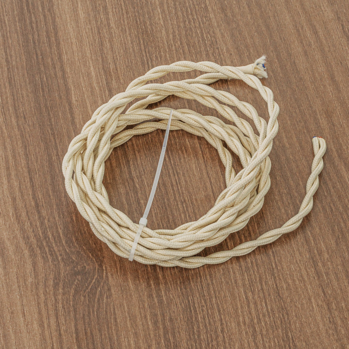 FSliving 10m/50m/100m DIY 2 Core Twisted Cord Wiring Cord Cable Knitted Wire Lamp Chandelier Twisted Wire Double Core Wire Edison Retro Bulb Wire