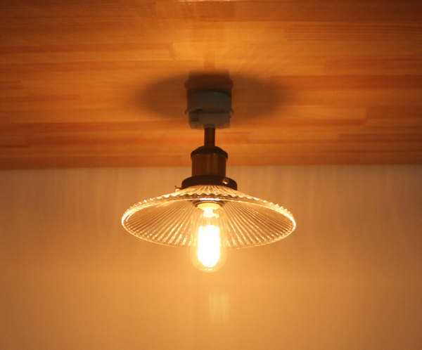 FSLiving Glass Shade Small Ceiling Ceiling Light Hanging Type Entrance Light Retro New Life 