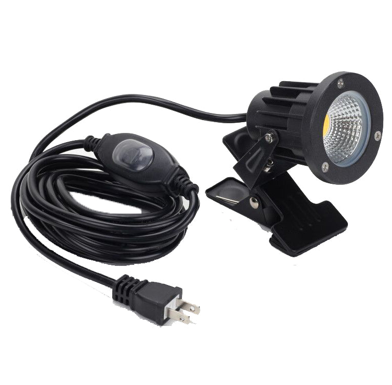 FSLiving 看板用 黒板用照明【防雨型/屋外対応/防水スイッチ付き】電球色 2700K LEDクリップライト ピッコロライト コード長5m LED クリップライト 防雨型クリップライト LEDライト 電気スタンド